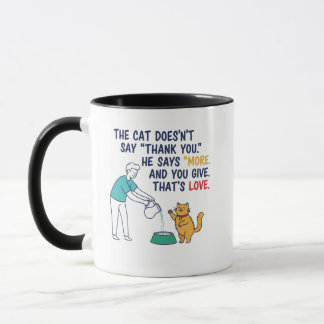Mug The Cat Says More" Ceramic Coffee 