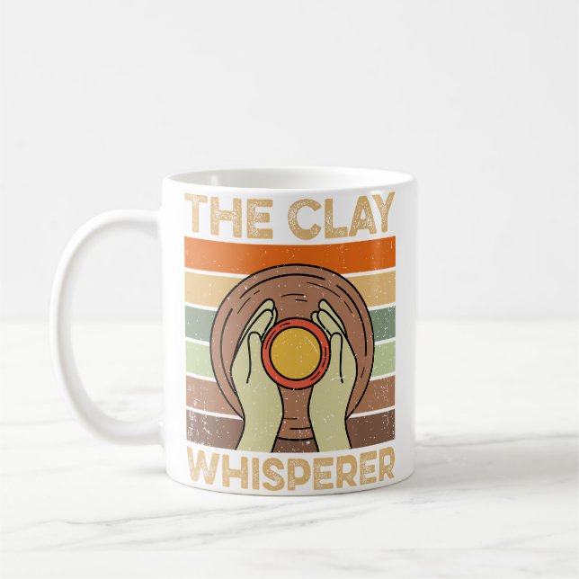 Mug The Clay Whisperer Retro Ceramics Artist Clay Pott (Gauche)