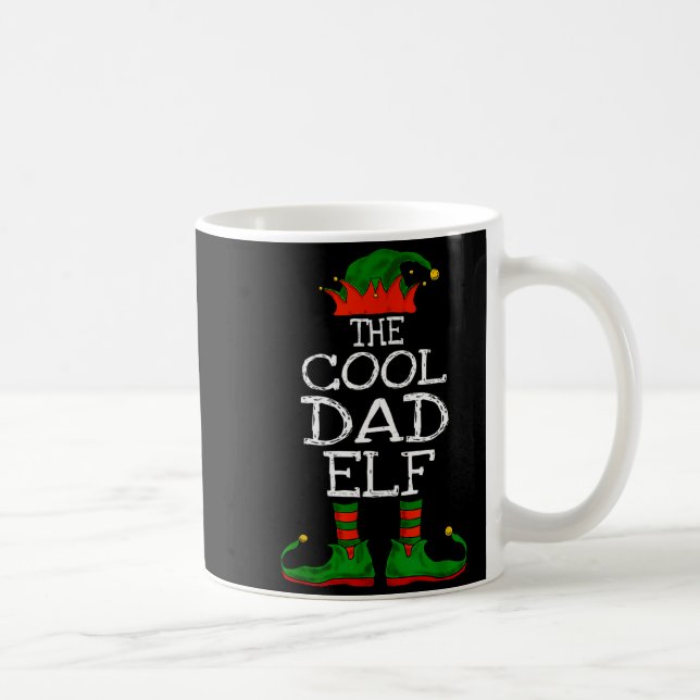 Mug The Cool Dad Elf Family Matching Funny Christmas G (Droite)