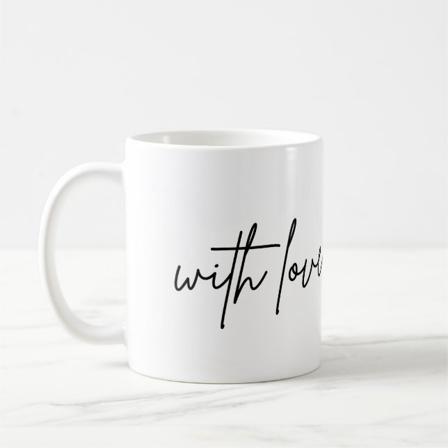 Mug Thé de café personnalisable avec amour (Gauche)