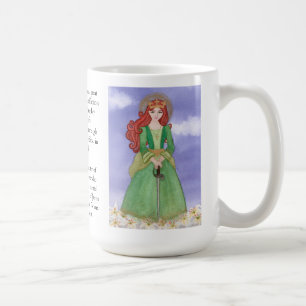 Mug Thé de prière de l'aquarelle St. Dymphna