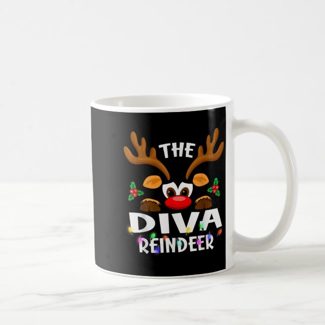 Mug The Diva Reindeer Christmas Men Women  (Droite)
