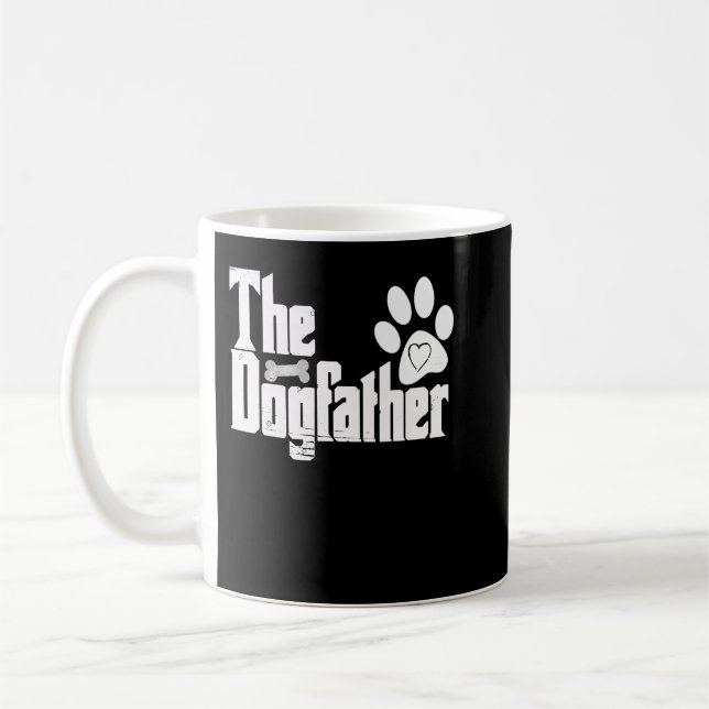 Mug The Dogfather Bone Dog Lover Dad Funny Father's Da (Gauche)