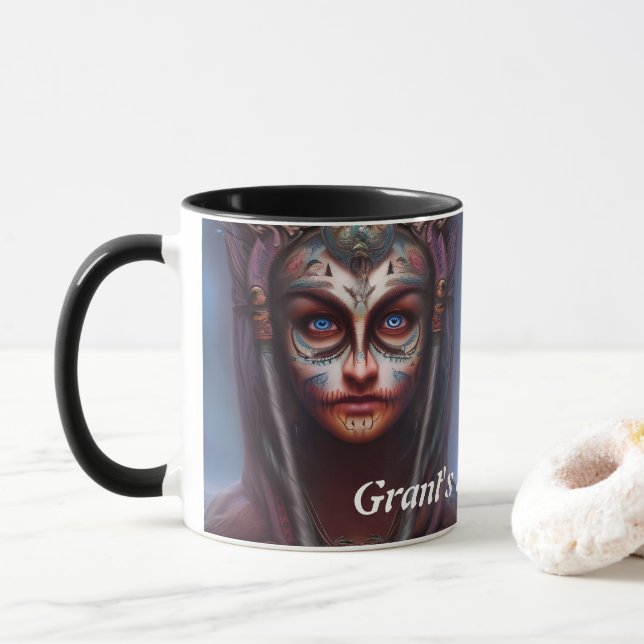 Mug Thé du matin de Grant personnalisable (Avec donut)