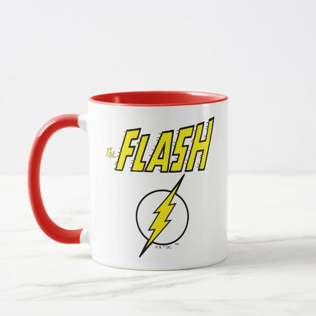 Mug The Flash Name & Lightning Bolt Logo (Gauche)
