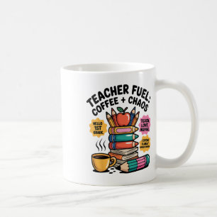 Mug Thé Fuel Café Chaos Drôle Retour à l'école Tee