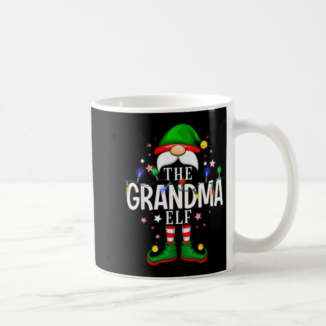 Mug The Grandma Elf Christmas Family Pajama Party  (Droite)