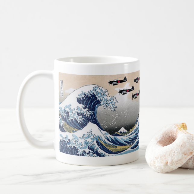 Mug The Great Wave off Kanagawa + Zero Fighters (Avec donut)