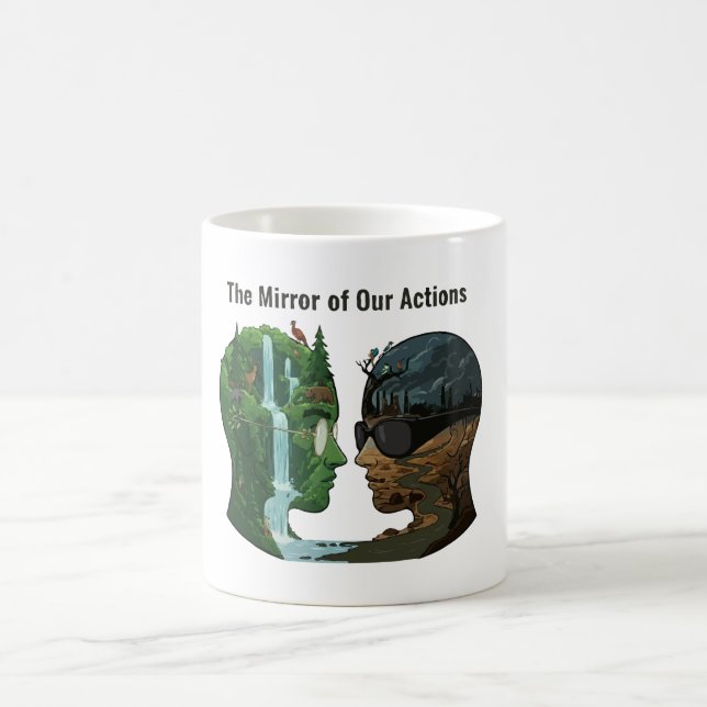 Mug The Mirror of Our Actions: Nature vs Industry  (Centre)