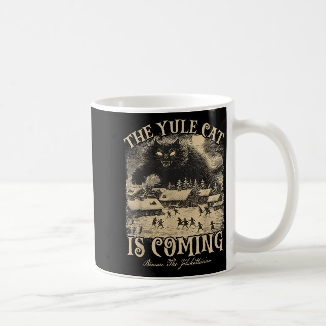 Mug The Yule Cat Is Coming Icelandic Christmas Cat Mom (Droite)