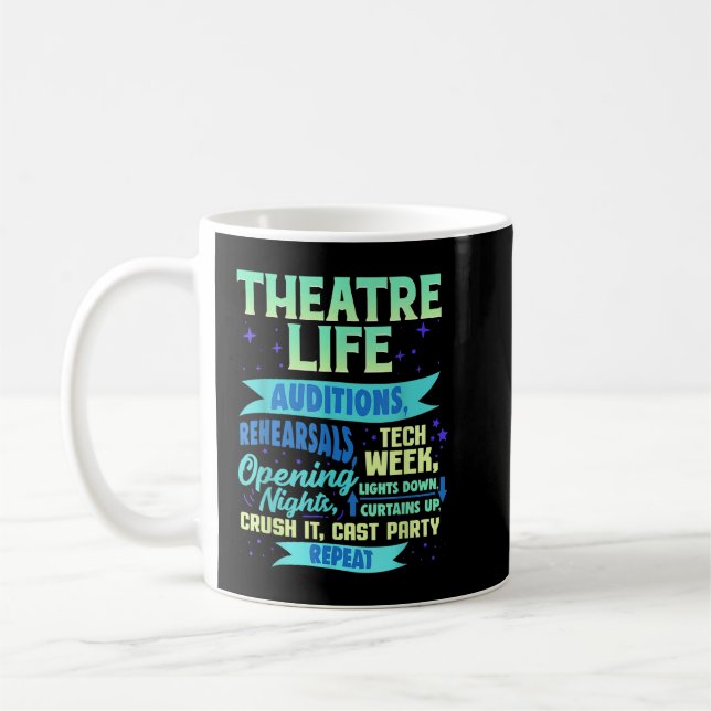 Mug Théâtre Acteur Nerd Chemise Cadeau Drôle Théâtre M (Gauche)