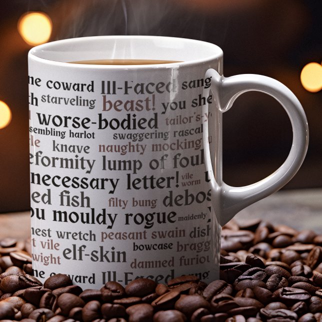Mug Théâtre enseignant anglais fin de l'école Shakespe (shakespeare insults mug
)