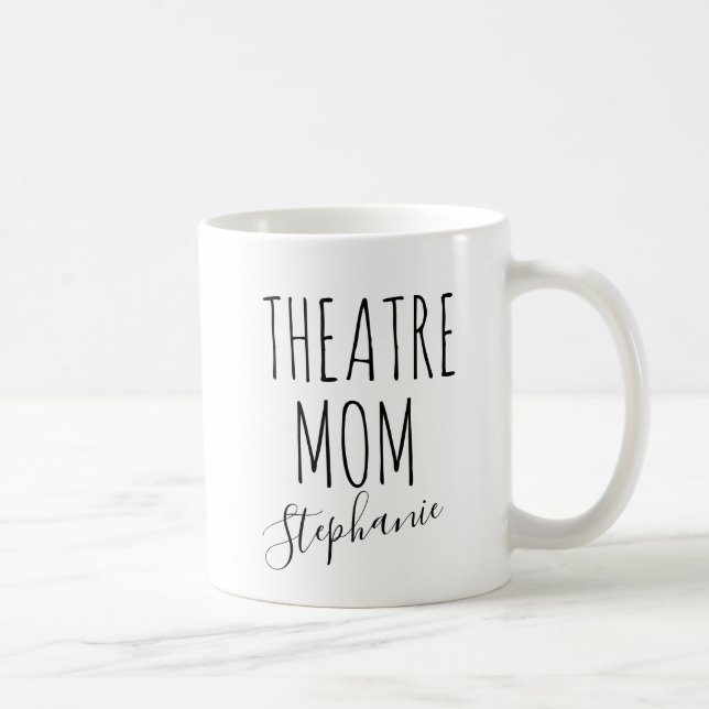 Mug Théâtre Maman Nom personnalisé Fun Théâtre Stage (Droite)