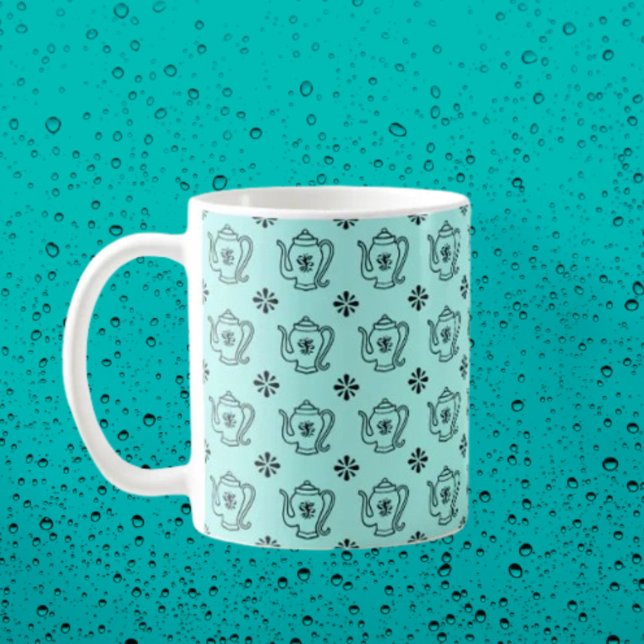 Mug Théière et Botanique (Créateur téléchargé)