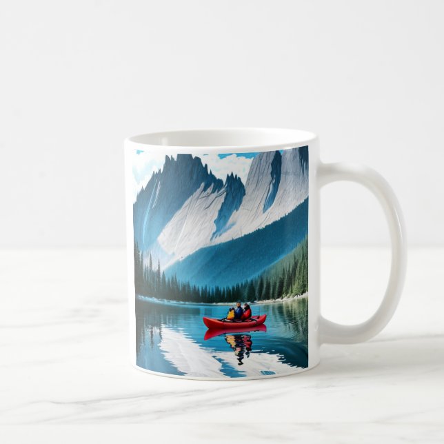 Mug Thème de Kayak en couple (Droite)