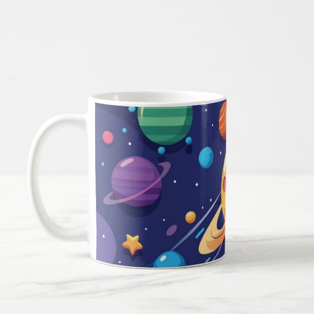 Mug Thème de l'espace et des planètes (Gauche)
