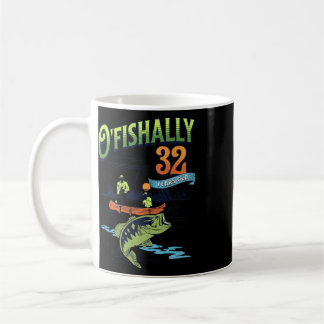 Mug Thème de pêche de 32 ans officiellement - 32e anni