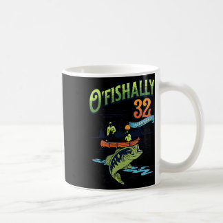 Mug Thème de pêche officiellement 32 ans 32e anniversa