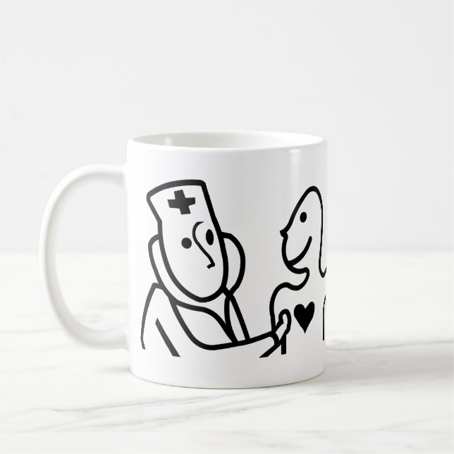 Mug Thème de santé cardiovasculaire (Gauche)