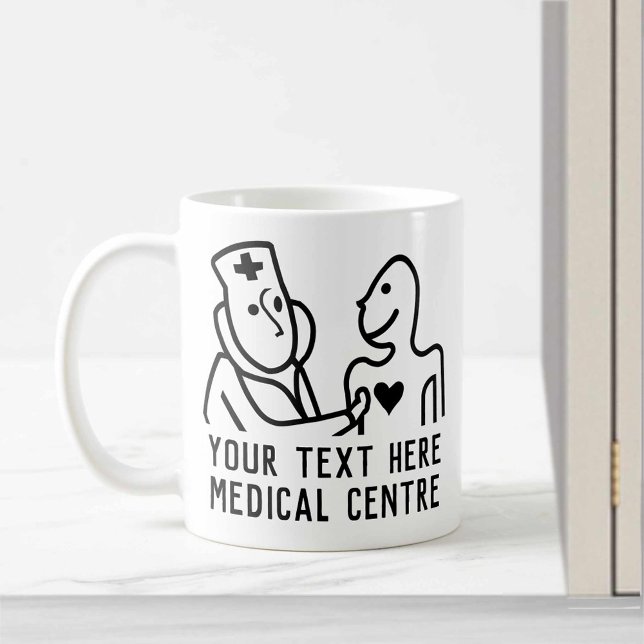 Mug Thème de santé cardiovasculaire du Centre Médicale (Créateur téléchargé)