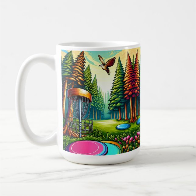 Mug Thème Disc Golf et Aigle (Gauche)