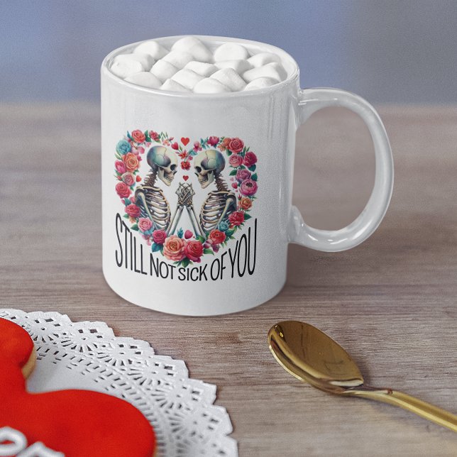 Mug Thème Valentines Skeletons In Love (Créateur téléchargé)