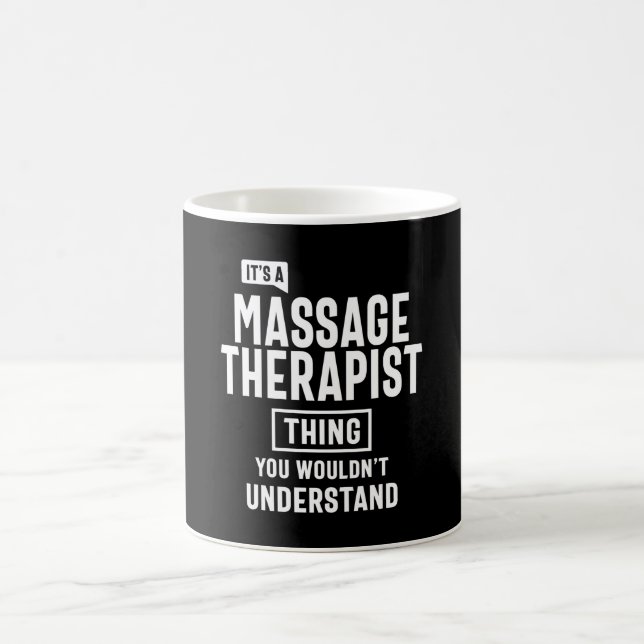 Mug Thérapeute de massage Titre du travail Cadeau (Centre)