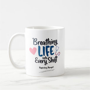 Mug Thérapeute respiratoire – Citation Respirer La Vie