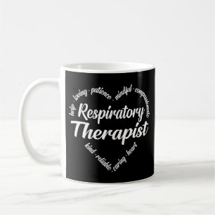Mug Thérapeute respiratoire Mot de coeur Nuage