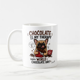 Mug Thérapie au Chocolat Bouledogue Français