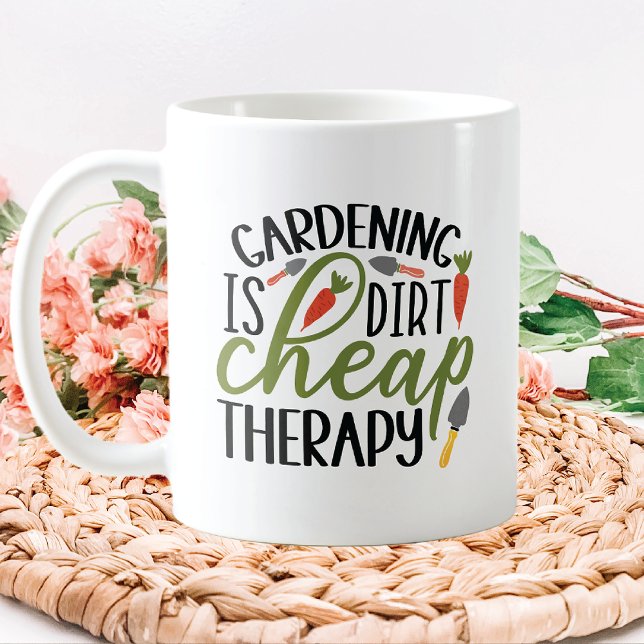 Mug Thérapie de jardinage (Créateur téléchargé)