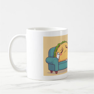 Mug Thérapie Mardi Taco - Drôle Drôle Cartoon Food Art
