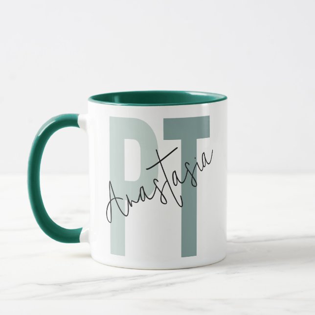 Mug Thérapiste physique PT personnalisé (Gauche)