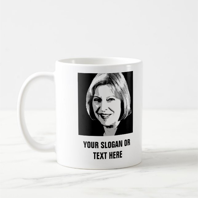 Mug Theresa peut faire face à l'icône - (Gauche)