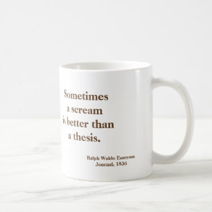 Mug Thèse de cri perçant d'Emerson drôle - image su