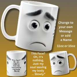 Mug This Face? Add Name Message, Expressive Face 