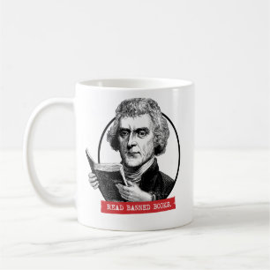 Mug Thomas Jefferson Lit Des Livres Interdits