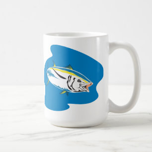 Mug Thons jaunes d'aileron rétros