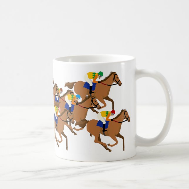 Mug Thoroughbred and horse racing jockey (Droite)