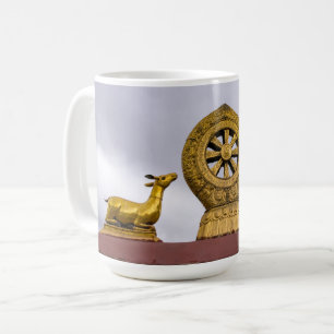 Mug Tibet, Lhasa - Roue du Dharma dans le temple de Jo