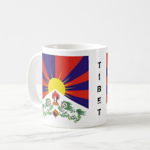 Mug Tibet, Lions des neiges, drapeau tibétain - L'Him