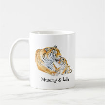 Tiger Mom & Cub - Amour personnalisé