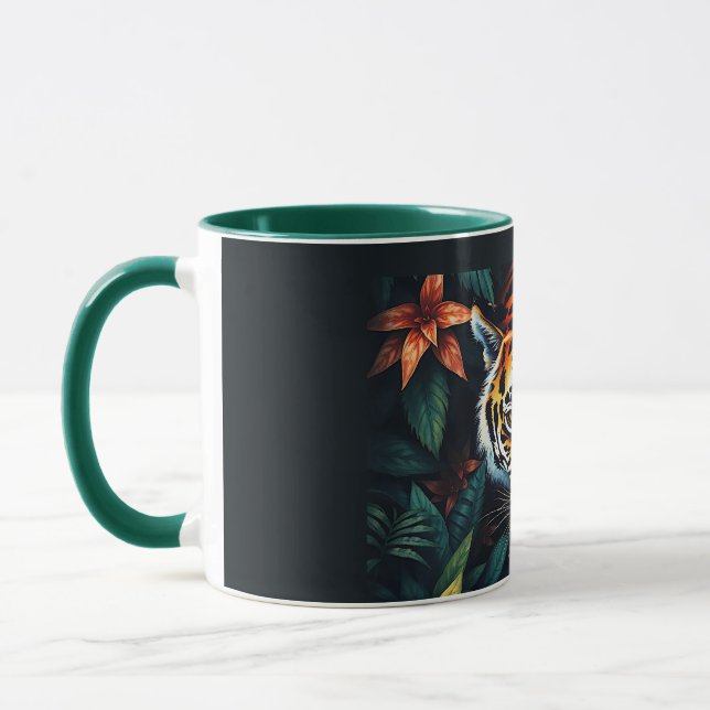 Mug “Tiger of Mine” – Colourful Tiger Portrait (Gauche)