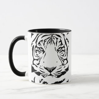Mug Tigre Abstrait noir et blanc
