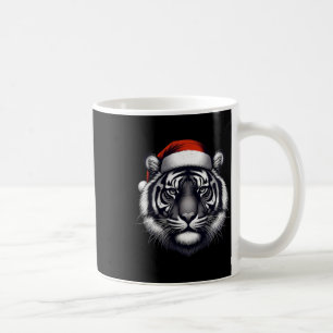 Mug Tigre avec chapeau de Père Noël Noël Xmas Amoureux