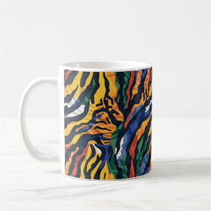 Mug Tigre coloré Abstrait