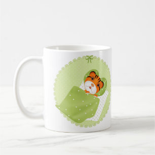 Mug Tigre dans l'illustration de lit enfants imprimé e