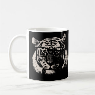 Mug Tigre de hippie avec des verres