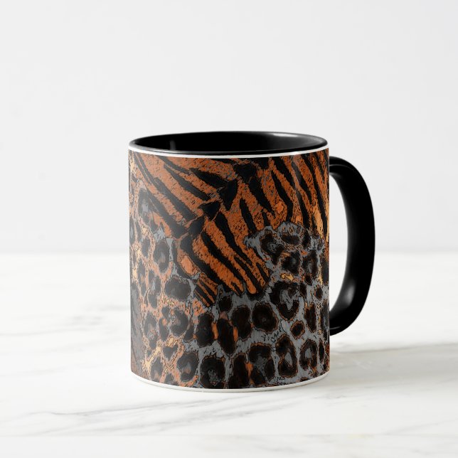 Mug Tigre léopard tendance (Devant droit)