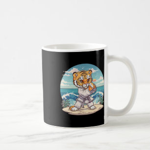 Mug Tigre mignon de karaté Kickboxing Taekwondo Jiu-ji